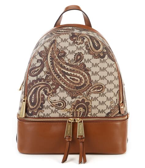 michael kors rhea paisley backpack|Michael Kors rhea mini.